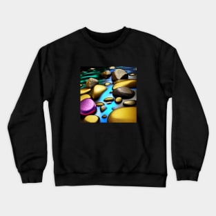 River Rocks for Relaxation Crewneck Sweatshirt